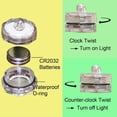 thumbnail image 3 of Super Bright LED Floral Tea Light Submersible Lights for Party Wedding, 3 of 3