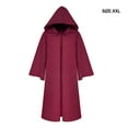 thumbnail image 3 of Sonducket Capa con capucha para Halloween, atmósferas de fiesta aterradoras, disfraz de Cosplay Unisex, larga, Carnaval, Horror, correa espeluznante Disfraces de disfraces Rojo XXL Sonducket AP012618-10, 3 of 6