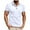 White, variant on Large T Shirt Men, Men's Fashion Casual Color Button Short Sleeve Turndown Collar Blouse