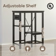 thumbnail image 3 of Bestier Support de Réservoir d'Aquarium pour Poissons de 10 Gallons avec Prises de Courant, Étagère de Rangement Réversible à 3 Niveaux en Métal Robuste pour Reptiles, 3 of 7