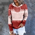thumbnail image 3 of Gibobby Sudadera de mujer, Sudadera con Capucha y Cuello en Abierto de Manga Larga de Ajuste clásico Sudadera con Capucha para Mujer(G,M), 3 of 4