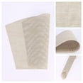 thumbnail image 2 of REGALWOVEN Placemats Set of 6 Solid Placemats for Kitchen Dining Table Decor Heat Resistant Table Placemats Wipeable Table Mat Khaki 17*11.5Inch, 2 of 7