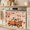 Orange, Blue, Apricot, variant on Happy Fall Oven Skirt for Farmhouse Kitchen Décor, Orange Truck Maple Branch Thanksgiving Rustic Oven Curtain Tie Top Stove Skirt, Cabinet Dish Washer Curtains with 8 Ribbon Ties 30"x21.5"