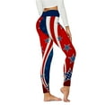 thumbnail image 1 of Gibobby Leggings de yoga para mujer Medias Butt Workout Cintura Levantamiento de día Correr Independencia Yoga Leggings Deportes Mujeres Pantalones (Rojo,XL), 1 of 3