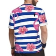 thumbnail image 2 of Wukai Flamingo Print Men's Short-Sleeved Mesh T-Shirt,Quick-Dry Short Sleeve Workout T-Shirt-5X-Large, 2 of 8