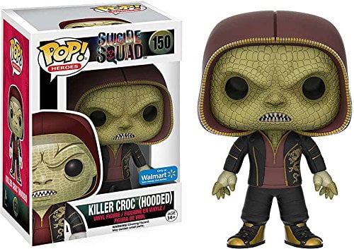 Hooded Funko POP #150 Wal-Mart Exclusive MOVIES: SUICIDE SQUAD ~ KILLER CROC