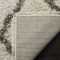 thumbnail image 4 of SAFAVIEH Hudson Aline Geometric Shag Runner Rug, Ivory/Grey, 2'3" x 8', 4 of 6