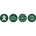 thumbnail image 2 of Darling Souvenir Christmas Theme&nbsp;Stickers Pack of 190 Pcs&nbsp;Candy&nbsp;Chocolate Labels-Dark Green, 2 of 2