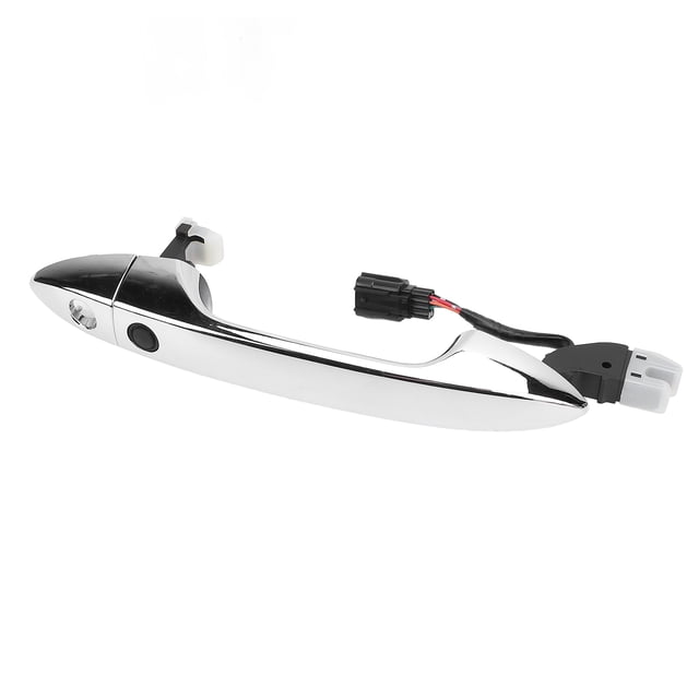 Front Left Driver Side Exterior Door Handle with Keyhole Compatible with 2013 - 2017,Pilot 2015 - 2020,Without Smart Key Entry,Chrome,Replace # 72181 T2A C71, 72184 T2A G21