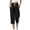 Black, variant on Waffle Knit Capri Pants for Women Lightweight Casual Drawstring Elastic High Waist Comfy Lounge Cropped Trousers Loose Straight Leg Jogger Capris with Pockets