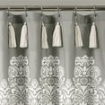 thumbnail image 5 of Lush Decor Boho Medallion Shower Curtain, 72x72, Gray, Single, 5 of 11