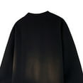 thumbnail image 3 of Shirt for Men Casual Big and Tall Long Sleeve Solid Color Round Neck Blouse, 3 of 4