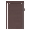 thumbnail image 6 of 64" Portable Closet Storage Organizer Wardrobe Clothes Rack with Shelves Dark Brown, 6 of 6