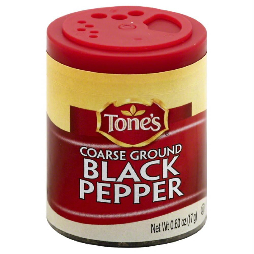 Tones Coarse Ground Black Pepper, 0.6 Oz (Pack of 6)