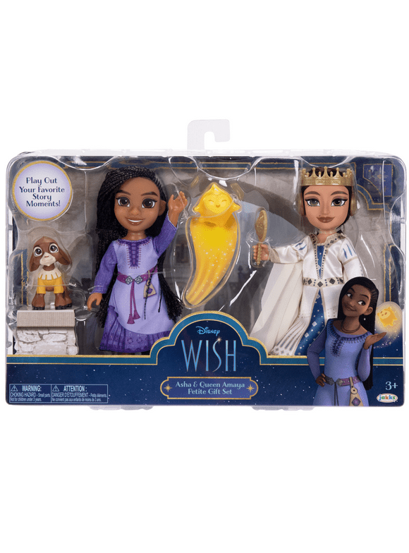 Disney Wish Asha & Queen Amaya 6 inch Petite Doll Gift Set