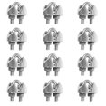 thumbnail image 1 of BRIGHTFUFU 12Ud Abrazaderas De Acero Inoxidable Para Cables Y Cuerdas Con Alta Resistencia, 1 of 6