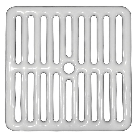 Jones Stephens S55010 White Porcelain Full Top Grate