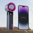 thumbnail image 3 of Portable Mini USB Bladeless Desktop Fan 3000mAh Brushless Motor 100 Wind Gear Bracket Handheld Fan Box (color) Begin(13000 RPM), 3 of 5