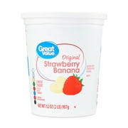 Great Value Original Strawberry Banana Lowfat Yogurt, 32 oz