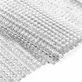 thumbnail image 4 of Domqga Mesh Warp,Mesh Ribbon,2 Colors 24 Rows Mesh Ribbon Cake Roll Rhinestone Wrap Wedding Party Decoration, 4 of 4