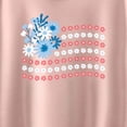 thumbnail image 3 of Instant Message - Floral USA Flag Short Sleeve Boxy Graphic T-Shirt, 3 of 6