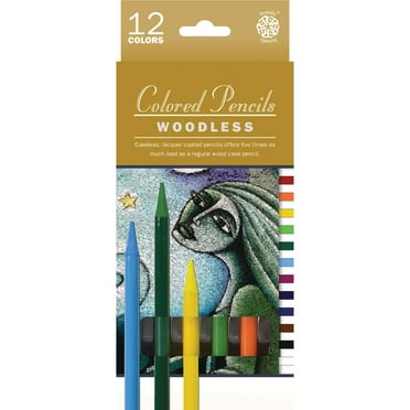 Pentalic Woodless Colored Pencils 12 Color Set
