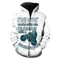 thumbnail image 1 of Sudadera con capucha y cremallera para hombre, estilo punk, de motocicleta, con estampado 3D, de gran tamaño, de manga larga, unisex, para adolescentes, gran oferta 2024, ropa de calle divertida, 1 of 6