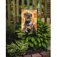 thumbnail image 2 of Carolines Treasures CK1831GF Fall Leaves Rottweiler Garden Size Flag, 2 of 3