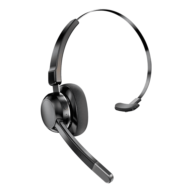 Audífonos De Diadema Manos Libres Bluetooth Tipo Call Center Eo Safe Imports Negro