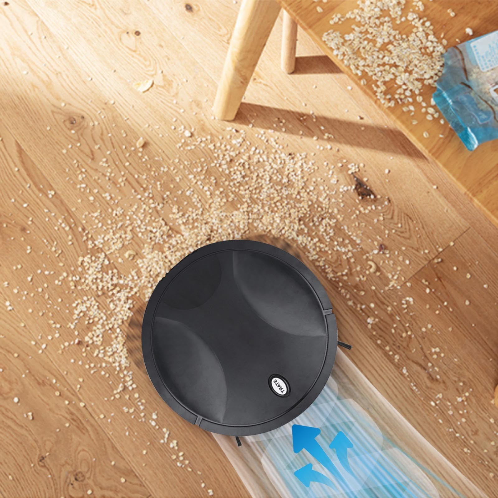 BZPIZ Floor Care Robot Vacuum Automatic Intelligent Sweeping Robot Vacuum Cleaner, USB Rechargeable Mini Lazy Charging Automatic Cleaner for Household Sofa Bedroom