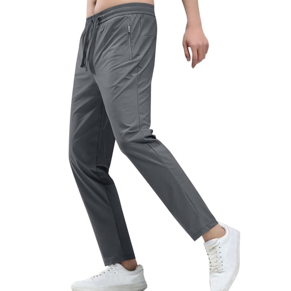 Goodtrade8 Pockets Sweatpants for Men Baggy Athletic Activewear Dry Fit Joggers Workout Men's Pants