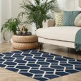 thumbnail image 1 of Tapis Avenue B Zion bleu marine 5' x 7', 1 of 2