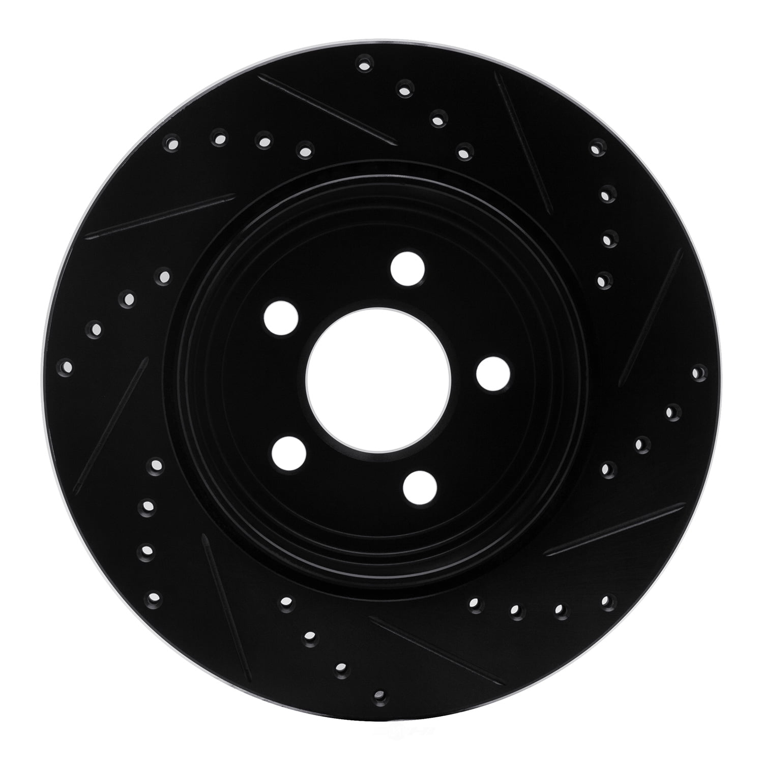 Dynamic Friction Company 633-39018L DFC Brake Rotor - Drilled And Slotted - Black