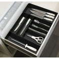 Simple Houseware Expandable Cutlery Drawer Tray and Flatware Utensil