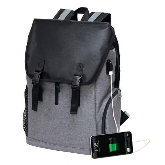 Impulse Usb Computer Backpack, Grey