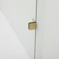 thumbnail image 4 of Vinnova Villena 60" W x 78" H Single Sliding Frameless Glass Shower Enclosure Gold, 4 of 13