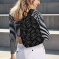 thumbnail image 5 of Easygdp White Pineapples Mochila de Lona Resistente para Laptop, Compatible con Laptops de 15 a 17 pulgadas, Ideal para Escuela, Trabajo y Viajes-Medium, 5 of 5