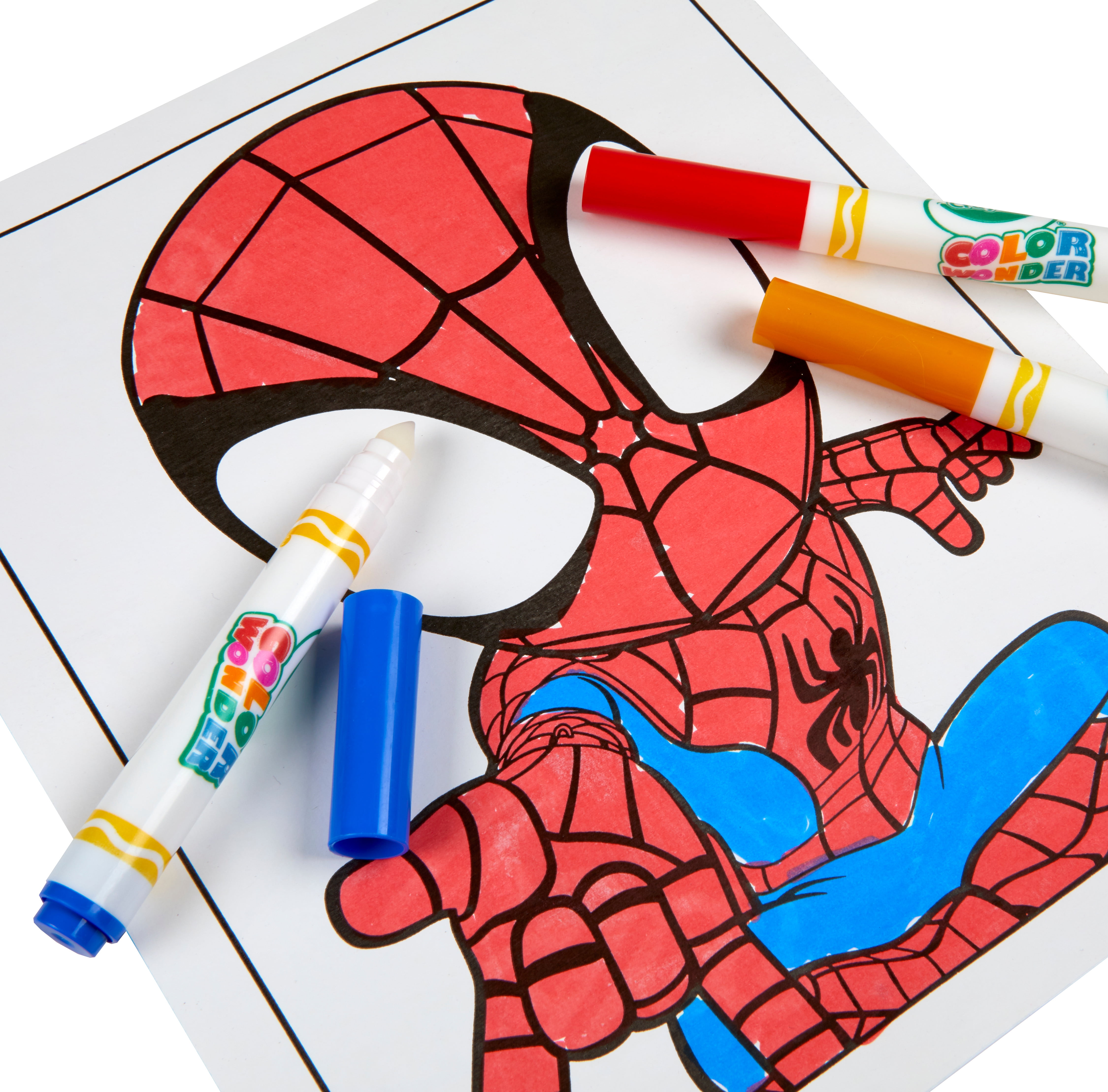 Crayola Mess Free Color Wonder Spiderman Coloring Pages & Markers, Easter  Basket Stuffers for Toddlers