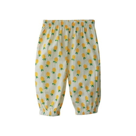 

Otqutp Baby Active Overalls Toddler Boys and Girls Polka Dots and Pineapple Print Tracksuit Pants for Kids Home Pants Loose Casual Comfy Trousers for 0 To 4 Years( 12-18 Months)