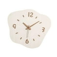 thumbnail image 4 of Reloj de pared Decoración de pared Artesanía Silencioso Decoración minimalista Reloj asimétrico para Blanco, 4 of 9