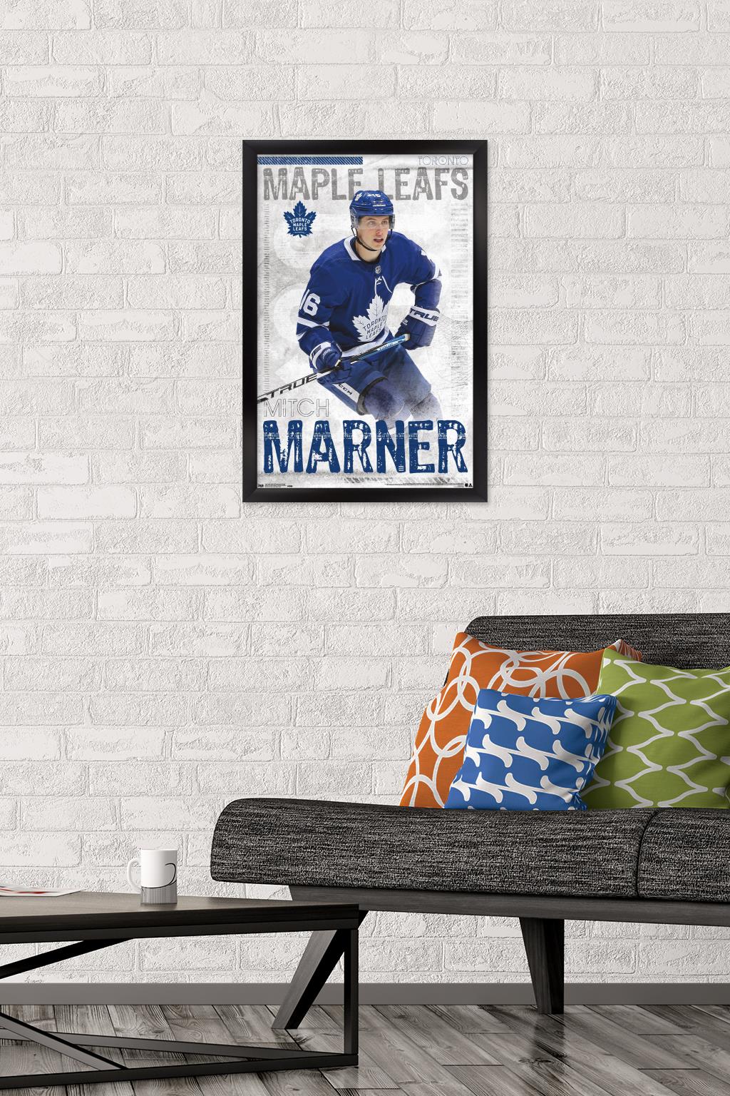 NHL Toronto Maple Leafs - Mitch Marner 19 Wall Poster, 14.725" x 22.375", Framed