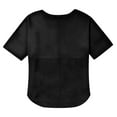 thumbnail image 5 of BSDJILFG Plus Size Basic T-Shirts for Women 3/4 Sleeve Shirt Button Up Waffle Knit Pajama Shirt Crew Neck Pullover Lounge Tops Sleepwear, 5 of 7