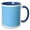 Blue/White, variant on 3drose, Color Light Sky Blue, 15oz Two-tone Blue Mug