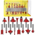 thumbnail image 1 of Kit de Bits de Routeur en Tungstène Durable pour Projets de Menuiserie, 1 of 5