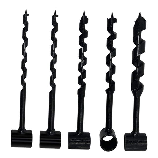 Taladro manual para madera, perforador de agujeros, herramienta manual resistente de acero al carbono, herramienta para barbacoa, parrilla, senderismo 5 piezas