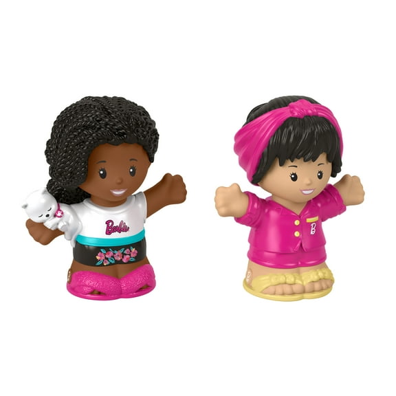 Fisher-Price Little People Barbie Sleepover Figure Pack, 2 Characters for Toddlers