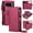 Red, variant on Sanwo Crossbody Wallet Case for Google Pixel 10 Pro XL, 2-in-1 Detachable Magnetic Phone Cover with RFID Blocking Card Slots and Zipper Purse, Removable Shoulder Strap Wristlet Folio Kickstand, Brown