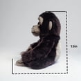 thumbnail image 4 of Simulation Chimpanzee Plush Toy Realistic Gorilla Stuffed Animal Soft Safari Doll Gift Home Decor, 4 of 7
