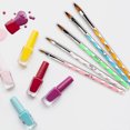 thumbnail image 2 of Acrylic Brush set for Nail Dotting Painting Use Multi Color [5 Brushes], 2 of 5