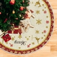 thumbnail image 6 of Ryvnso Christmas Tree Skirt Retro Christmas Tree Xmas Tree Skirts Ornament Home Decorations 35.4", 6 of 6